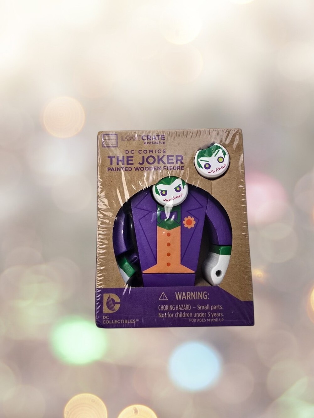 Loot Crate Exclusive DC Comics The Joker Painted Wooden Figure 2015 NIB